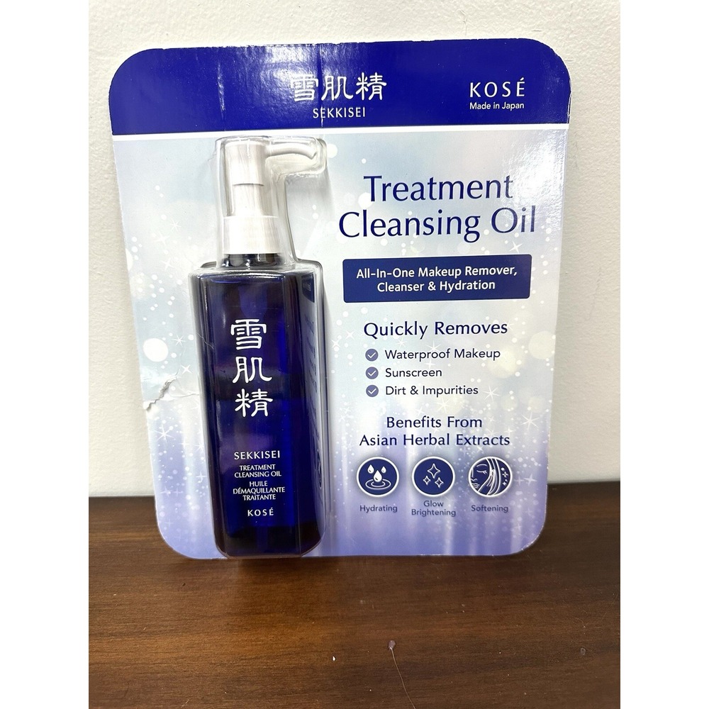 Kose Treatment Cleansing Oil Hydration One Makeup Remover 10.1 Fl. oz Open Box
